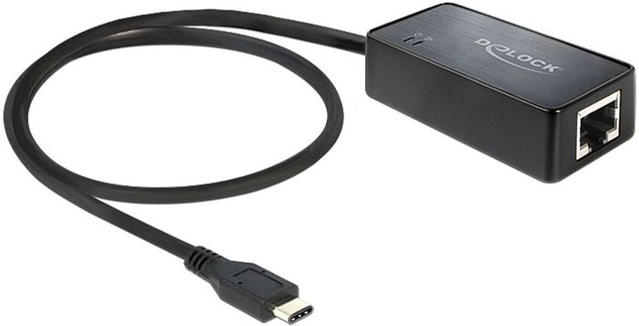 DeLock Adapter USB 3.1 mit USB Type-C > 1 x Gigabit Lan -