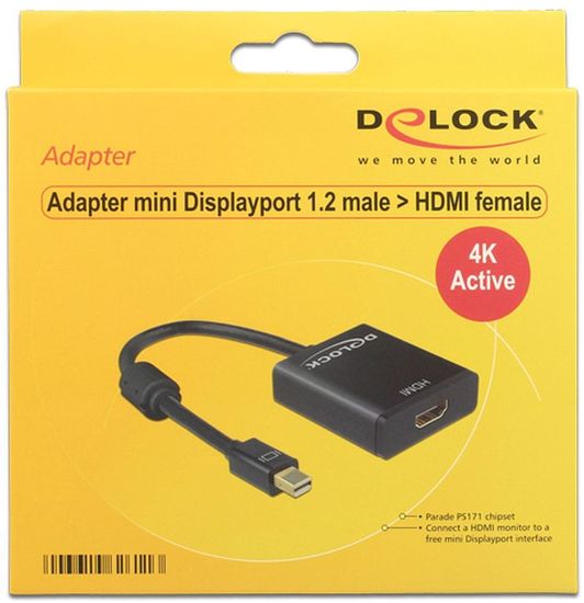 DeLock Adapterkabel mini DisplayPort 1.2 > HDMI 4K -