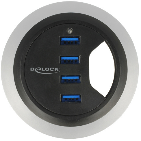 DeLock HUB USB 3.0 Tisch-Hub 60 mm 4 x USB 3.0 Ports Delock -