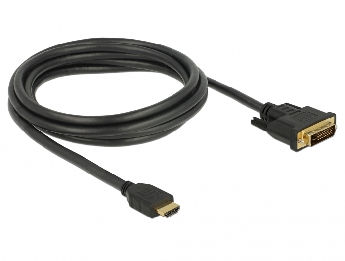 DeLock Kabel DVI 24+1 Stecker > HDMI-A Stecker 2,0 m -