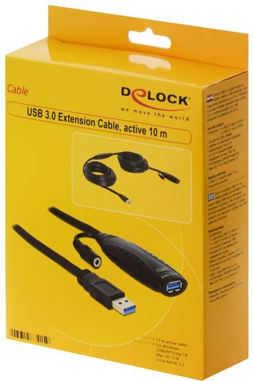 DeLock Kabel USB 3.0 Verlngerung, aktiv 10 m -