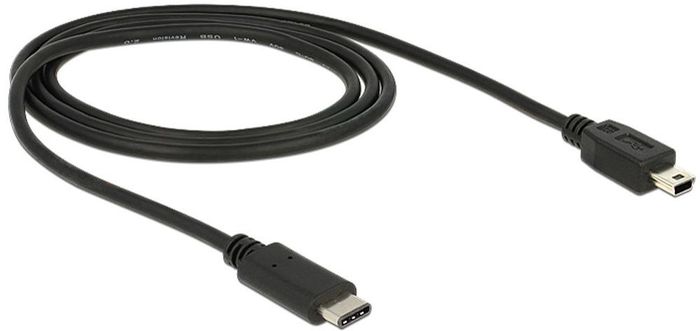 DeLock Kabel USB Type-C 2.0 Stecker>USB 2.0 Mini-B Stecker -