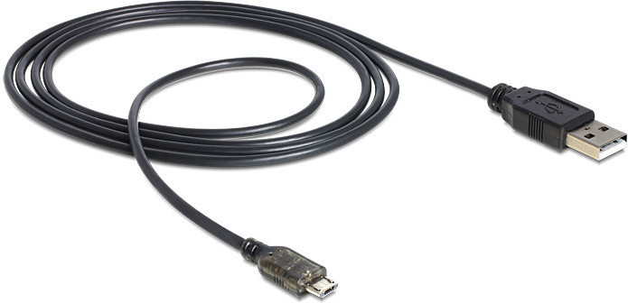DeLock Micro-USB Lade- und Datenkabel mit LED Ladestatus-Anzeige 1,5 m -