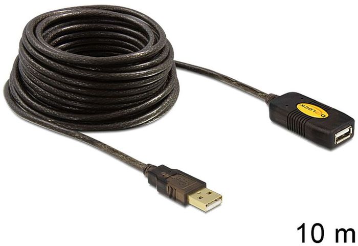 DeLock USB 2.0 Kabel, Verlngerung aktiv 10m
