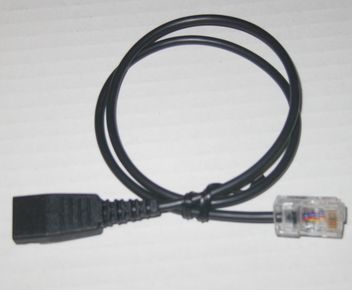 Jabra Headset-Anschlusskabel QD<>RJ45 8-polige Belegung, 0,5m glatt -