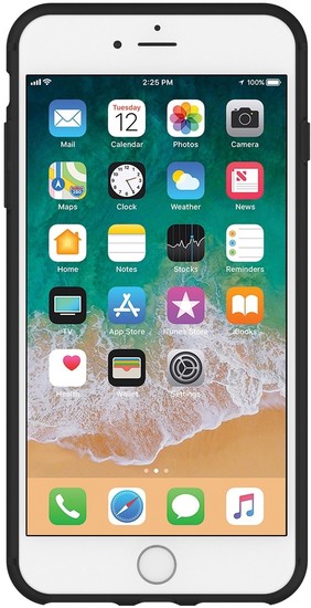 Griffin Reveal Case, Apple iPhone 8/7/6S Plus, schwarz/transparent, GB43686