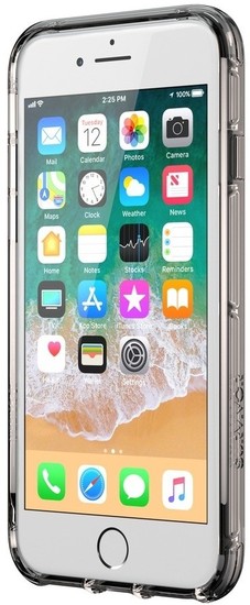 Griffin Survivor Clear Case, Apple iPhone 8/7/6S, schwarz/smoke/transparent, TA43827 -