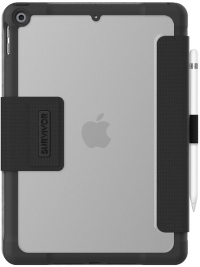 Griffin Survivor Tactical Folio Case, Apple iPad 10,2 (2019), schwarz/transparent, GIPD-018-BLK -