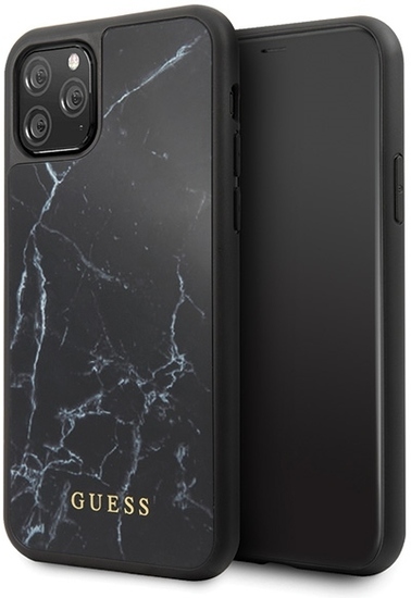 Guess Marble Collection - Apple iPhone 11 Pro - Schwarz - Hard Case - Cover - Schutzhlle