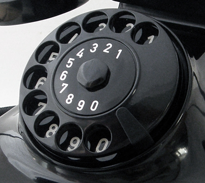 HDK Telefon W48, schwarz Nostalgietelefon -
