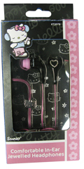 Hello Kitty In-Ear Kopfhrer Kitty Diamond, schwarz - mit Verpackung