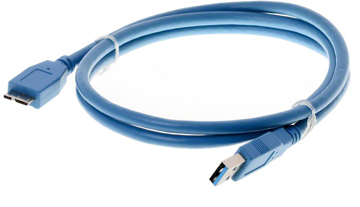 Helos USB 3.0 Kabel Stecker A auf Micro B, 1,0 m -