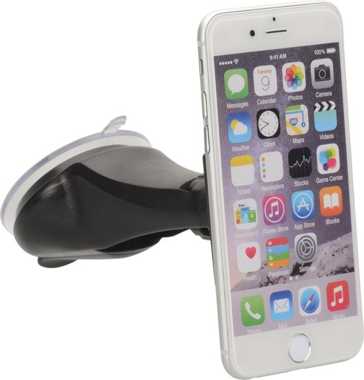 HR Auto-Comfort Smartphonehalter Magnet-Tec mit Saugerbefestigung schwarz -