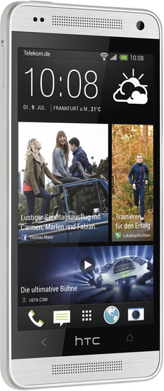 HTC One mini, silber (Telekom) + Jabra Stereo Headset REVO, schwarz -