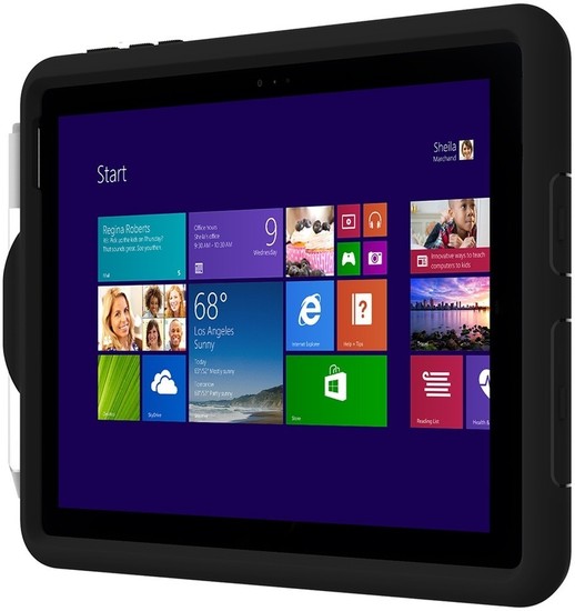 Incipio Capture Rugged Case mit Handschlaufe, Microsoft Surface Go 2/Go, schwarz, MRSF-125-BLK -
