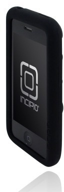 Incipio dotties fr iPhone 3G, schwarz mit grau-weien Punkten - Vorderseite