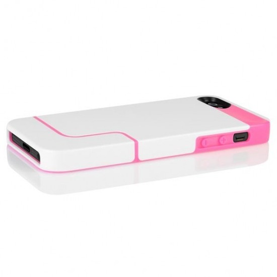 Incipio EDGE Pro fr iPhone 5/5S/SE, wei-pink -