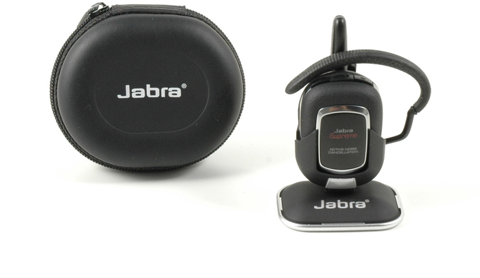 Jabra Aktion SUPREME+ Bluetooth Headset + Comfort Tasche + Tisch- und KFZ-Halterung