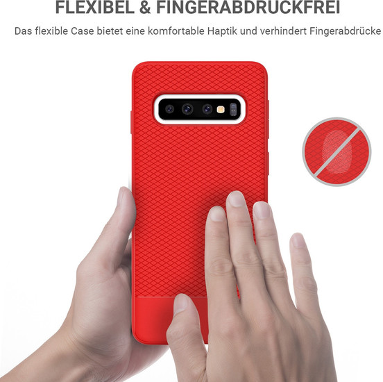 JT Berlin BackCase Pankow Soft, Samsung Galaxy S10+, rot, 10490 -