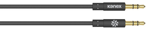 Kanex AUX Stereo Kabel - 3,5mm Klinke - 1.80m - schwarz