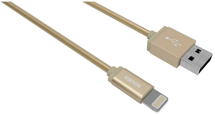 Kanex DuraFlex Charge/Sync-Kabel - Lightning auf USB-A - 1,2m - gold -