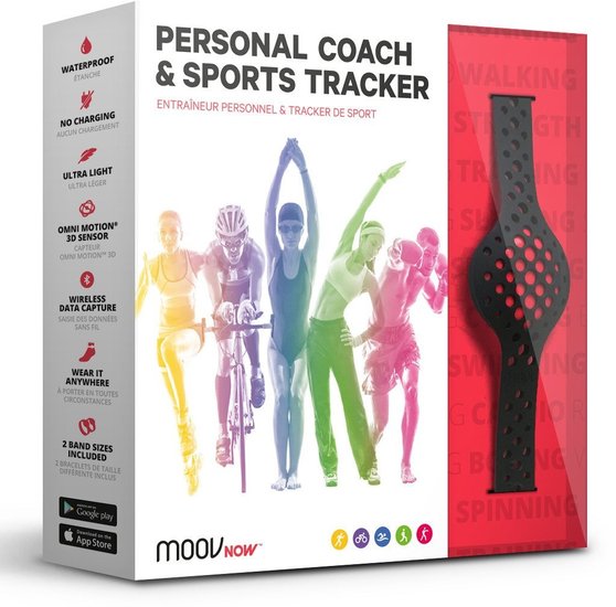MOOV NOW - Fitnesstracker & Coach - stealth black -