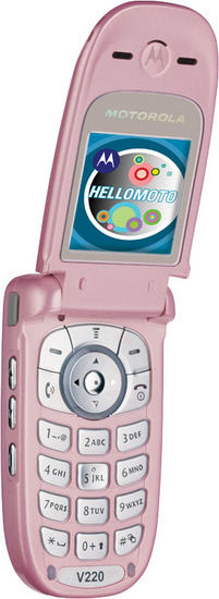 Motorola V220 pink - Offen