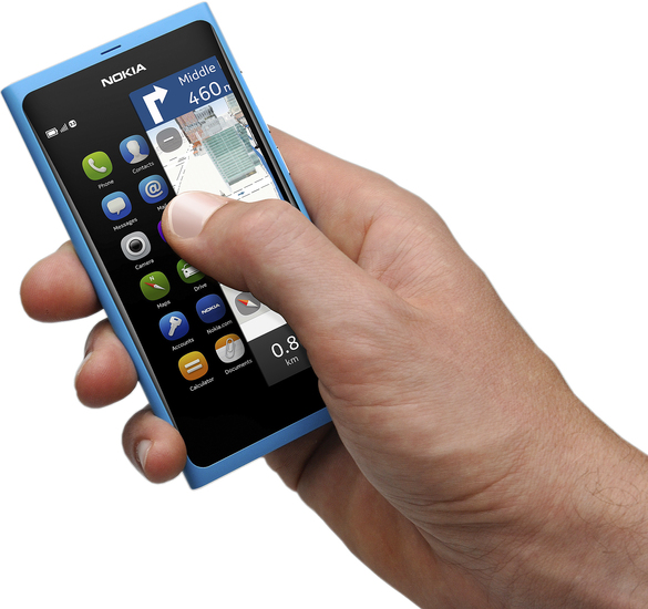 Nokia N9-00 16 GB, cyan-blau (EU-Ware) - Nokia Maps im Einsatz
