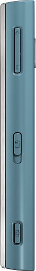 Hello Kitty Nokia X6 8GB, azur-blau - Seitenansicht