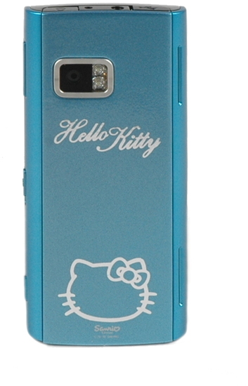 Hello Kitty Nokia X6 8GB, azur-blau - Rckseite