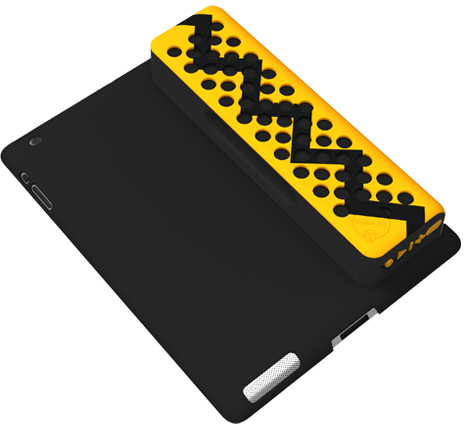 Ozaki O!Music Powow Bluetooth Lautsprecher, gelb-schwarz - Anwendungsbeispiel (Hlle nicht enthalten)