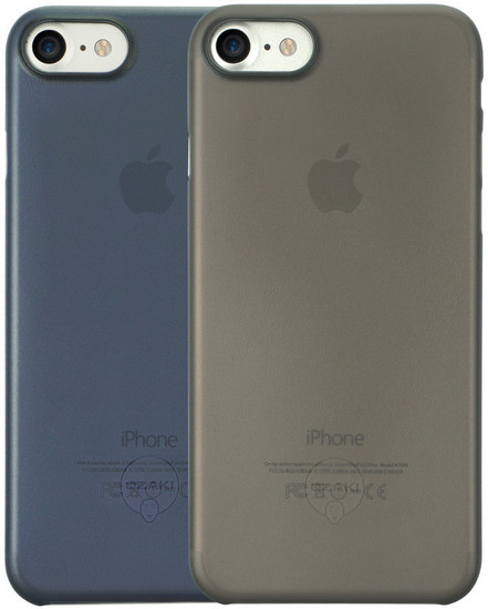Ozaki O!Coat 0.3 Jelly Case 2 in 1 Set - Apple iPhone 7 / iPhone 8 / iPhone SE 2020 - schwarz & blau