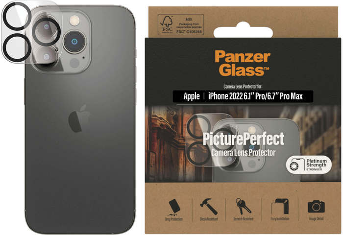 PanzerGlass Camera Protector iPhone 14, 6.1\'\'Pro/6.7\" Pro max -