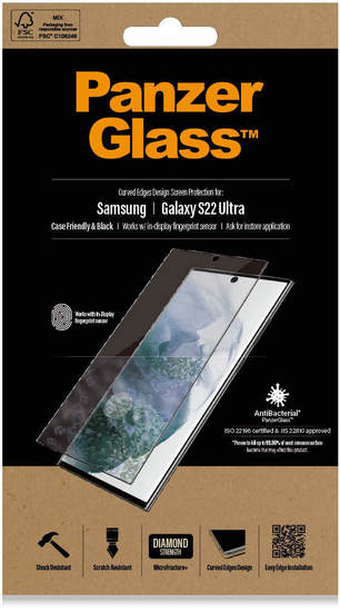 PanzerGlass Case Friendly for Galaxy S22 Ultra schwarz -