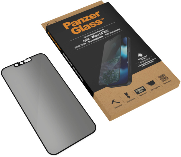 PanzerGlass E2E iPhone 13 mini Privacy Case Friendly, Black *PRO -