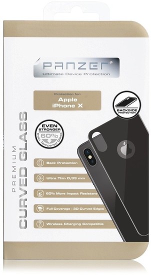 PanzerGlass Full-Fit 3D Silicate Glass Rckseitenschutz  Apple iPhone 11 Pro / XS / X  space grey -