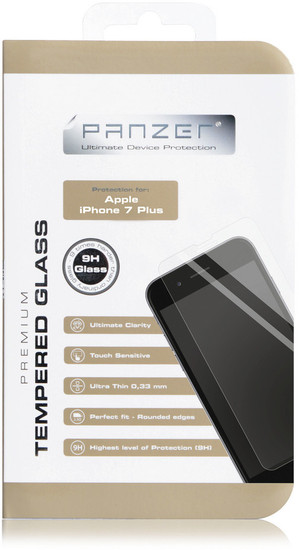 Panzer Tempered Glass Displayschutz - Apple iPhone 7 Plus -