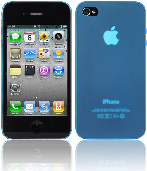 Twins Micro fr iPhone 4, blau