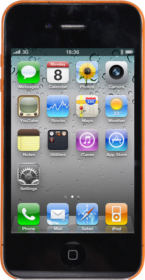 Twins Micro fr iPhone 4, orange -