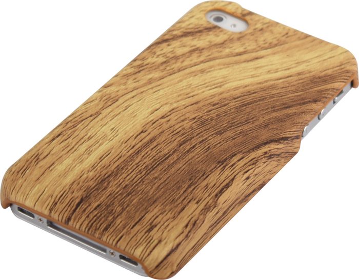 Twins Shield Wood fr iPhone 4 / 4S, hell -