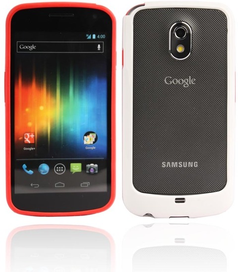 Twins 2Color Bumper fr Samsung i9250 Galaxy Nexus, rot-wei
