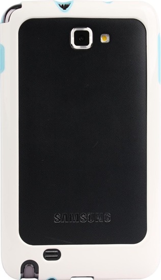 Twins 2Color Bumper fr Samsung Galaxy Note, blau-wei -