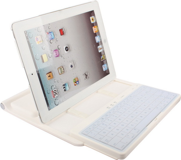 Twins Premium Bluetooth Tastaturfolio fr iPad 2/3, wei -