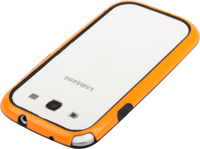 Twins 2Color Bumper fr Samsung Galaxy S3, schwarz-orange -