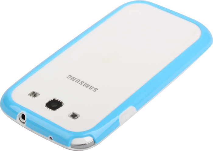 Twins 2Color Bumper fr Samsung Galaxy S3, wei-blau -