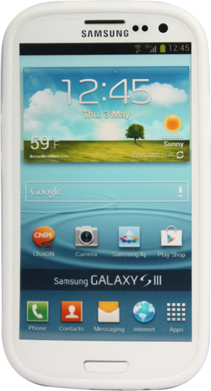 Twins 2Color Bumper fr Samsung Galaxy S3, wei-schwarz -