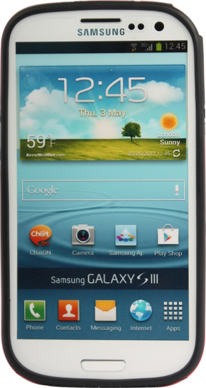 Twins 2Color Bumper fr Samsung Galaxy S3, schwarz-rot -