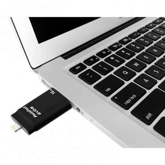 PhotoFast i-FlashDrive EVO Plus USB Stick 16GB Lightning, Micro-USB & USB 3.0 IFDEVOPLUS16GB -