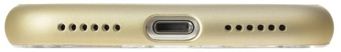 Power Support Shock Proof Air Jacket Apple iPhone SE 2020 / iPhone 8 / 7 transparent/gold -