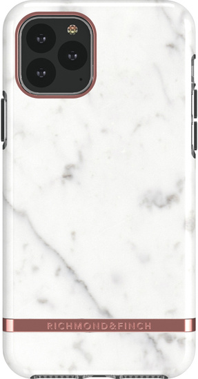 Richmond & Finch White Marble - Rose gold details for iPhone 11 Pro Max / XS Max colourful